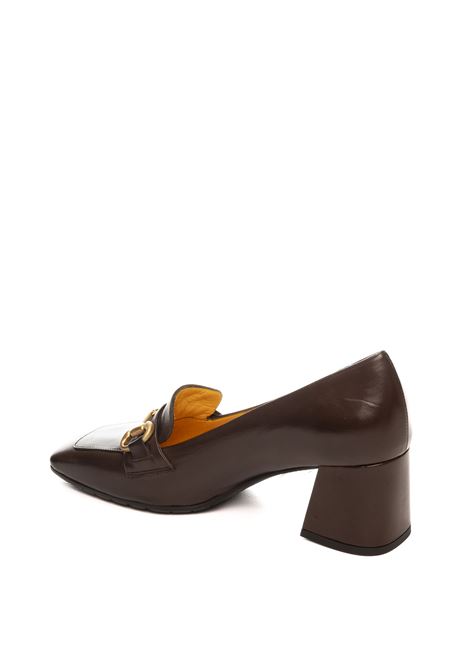 Dark brown leather loafer MARA BINI | T241SETA-CAFFÈ